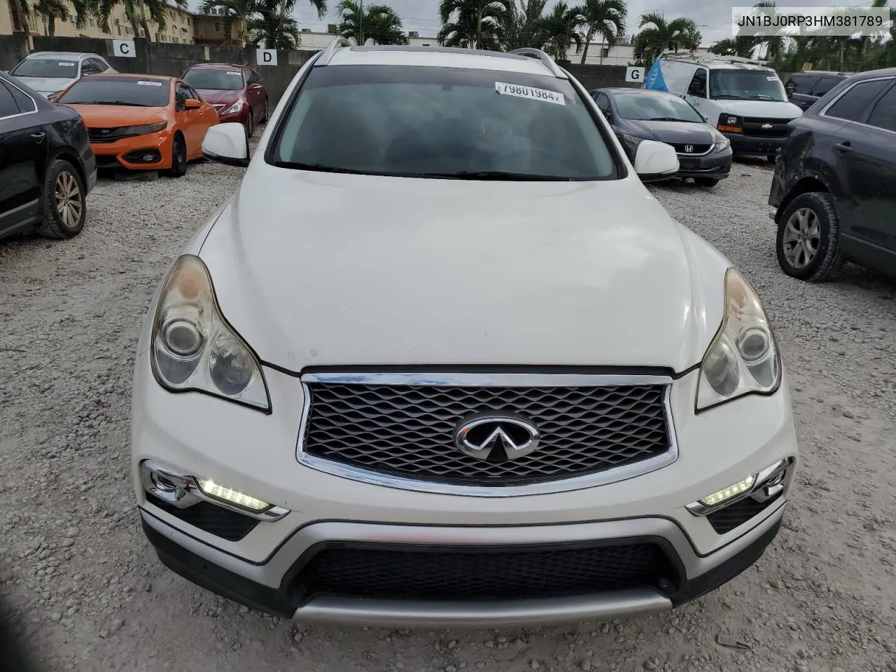 2017 Infiniti Qx50 VIN: JN1BJ0RP3HM381789 Lot: 79801984