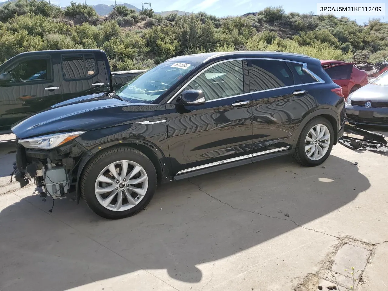 2019 Infiniti Qx50 Essential VIN: 3PCAJ5M31KF112409 Lot: 56731264