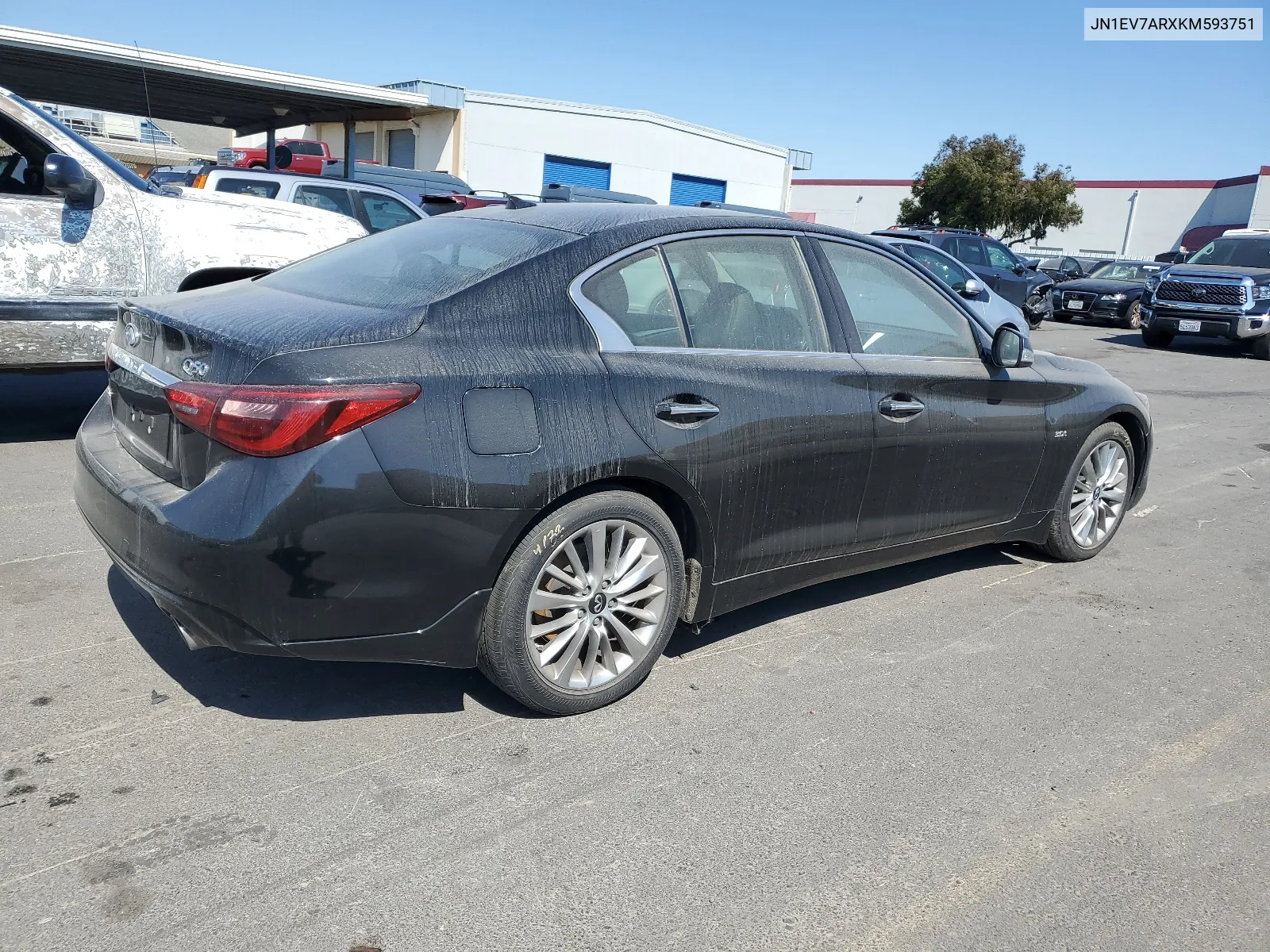 2019 Infiniti Q50 Luxe VIN: JN1EV7ARXKM593751 Lot: 60523024