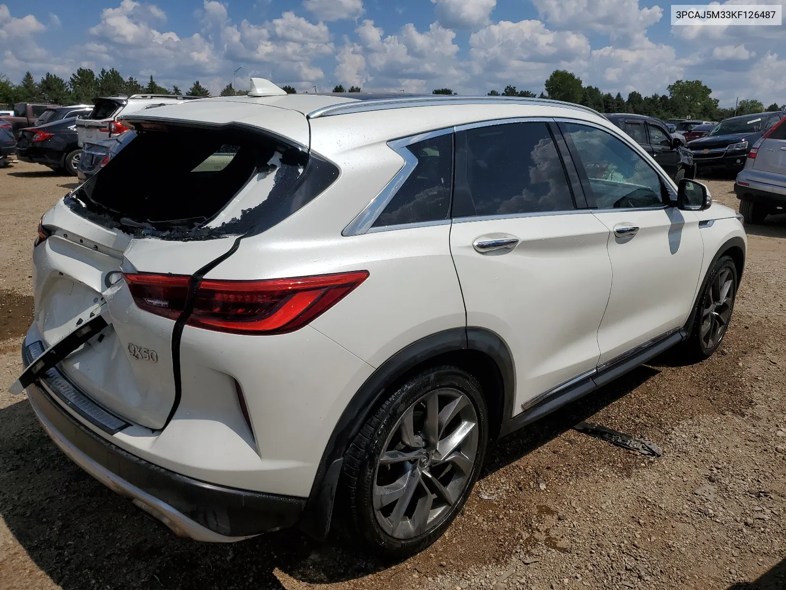 3PCAJ5M33KF126487 2019 Infiniti Qx50 Essential