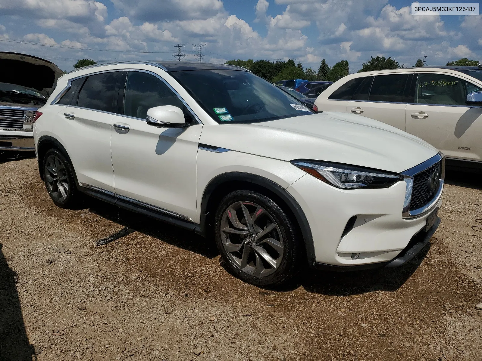 2019 Infiniti Qx50 Essential VIN: 3PCAJ5M33KF126487 Lot: 66566684