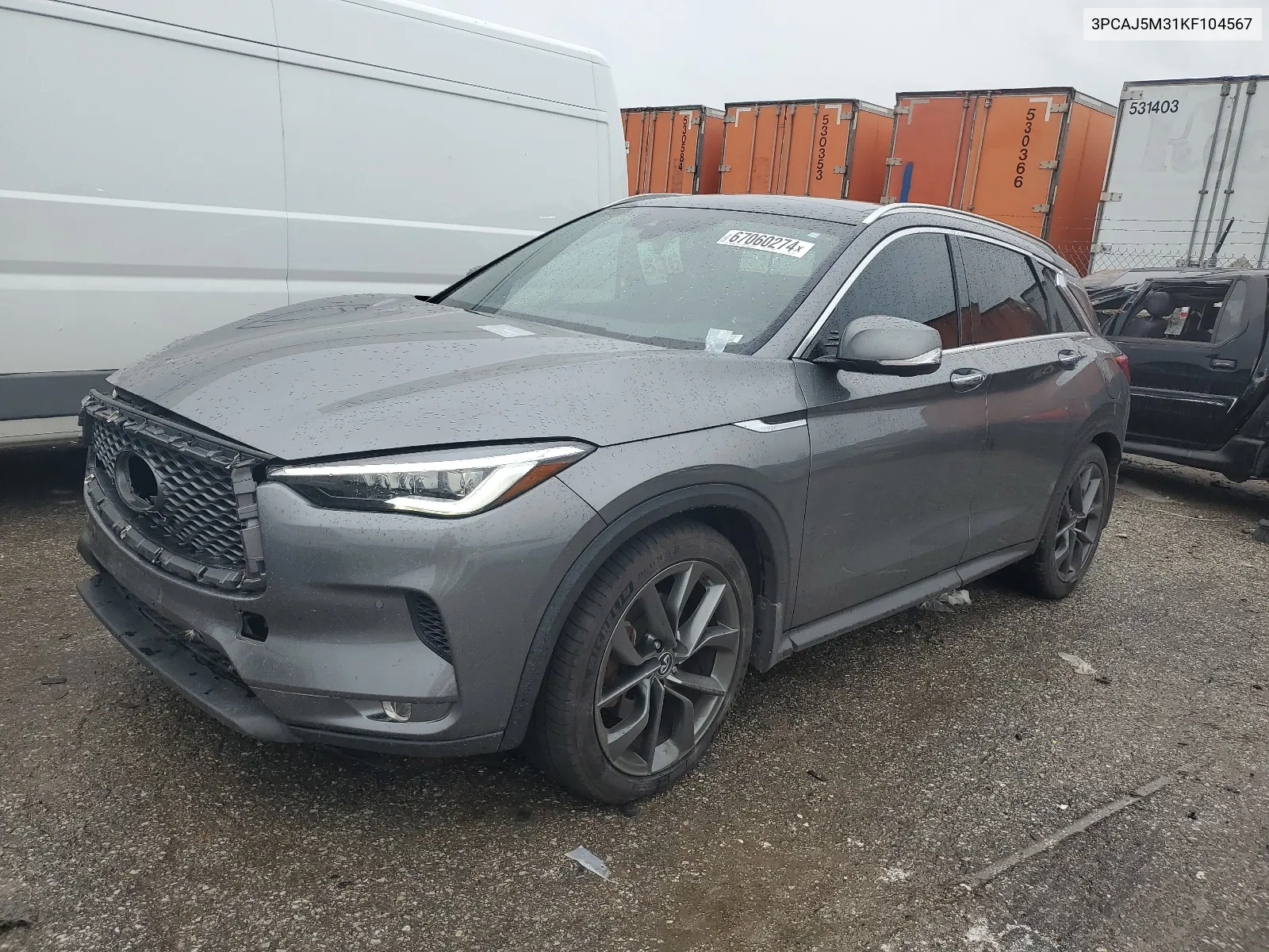 2019 Infiniti Qx50 Essential VIN: 3PCAJ5M31KF104567 Lot: 67060274