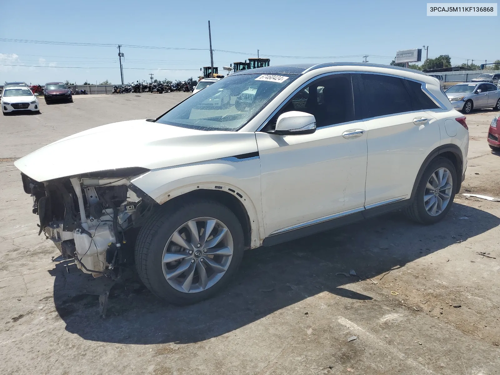 3PCAJ5M11KF136868 2019 Infiniti Qx50 Essential