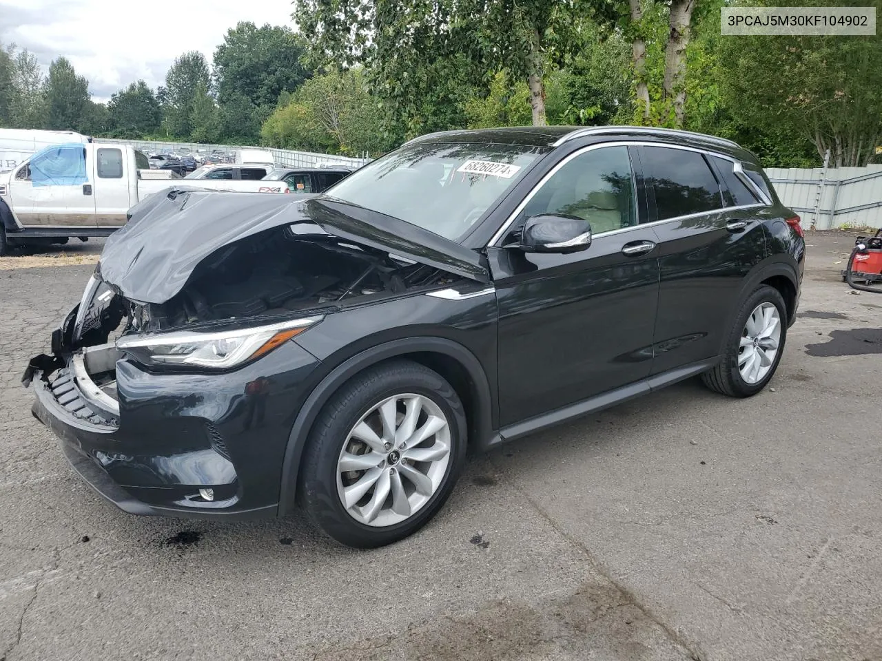 2019 Infiniti Qx50 Essential VIN: 3PCAJ5M30KF104902 Lot: 68260274