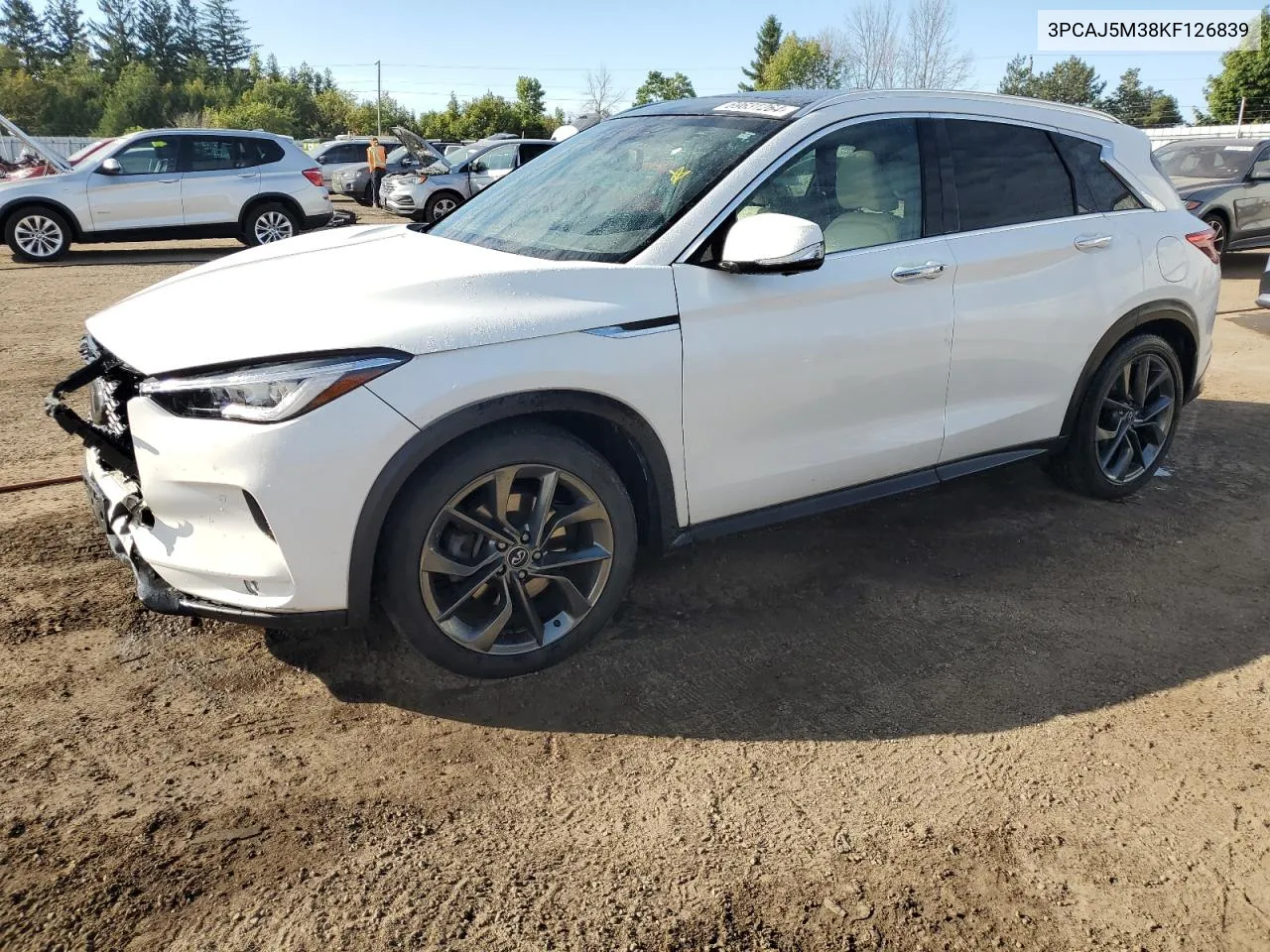 2019 Infiniti Qx50 Essential VIN: 3PCAJ5M38KF126839 Lot: 69631264