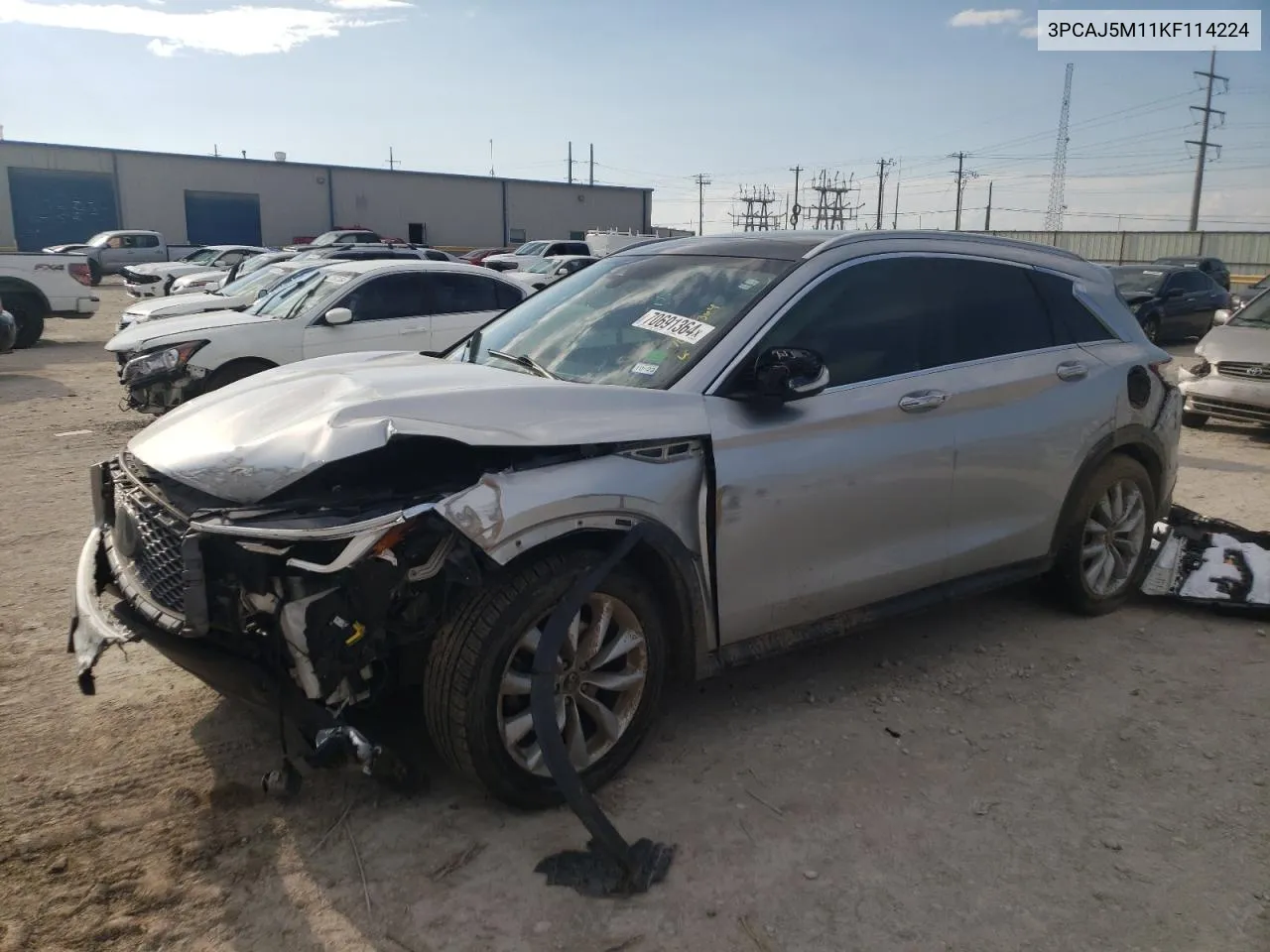 3PCAJ5M11KF114224 2019 Infiniti Qx50 Essential