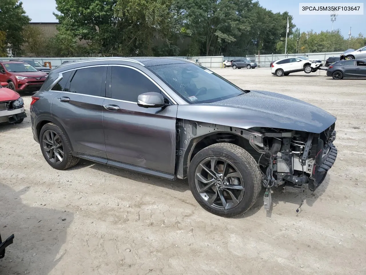 2019 Infiniti Qx50 Essential VIN: 3PCAJ5M35KF103647 Lot: 71619164