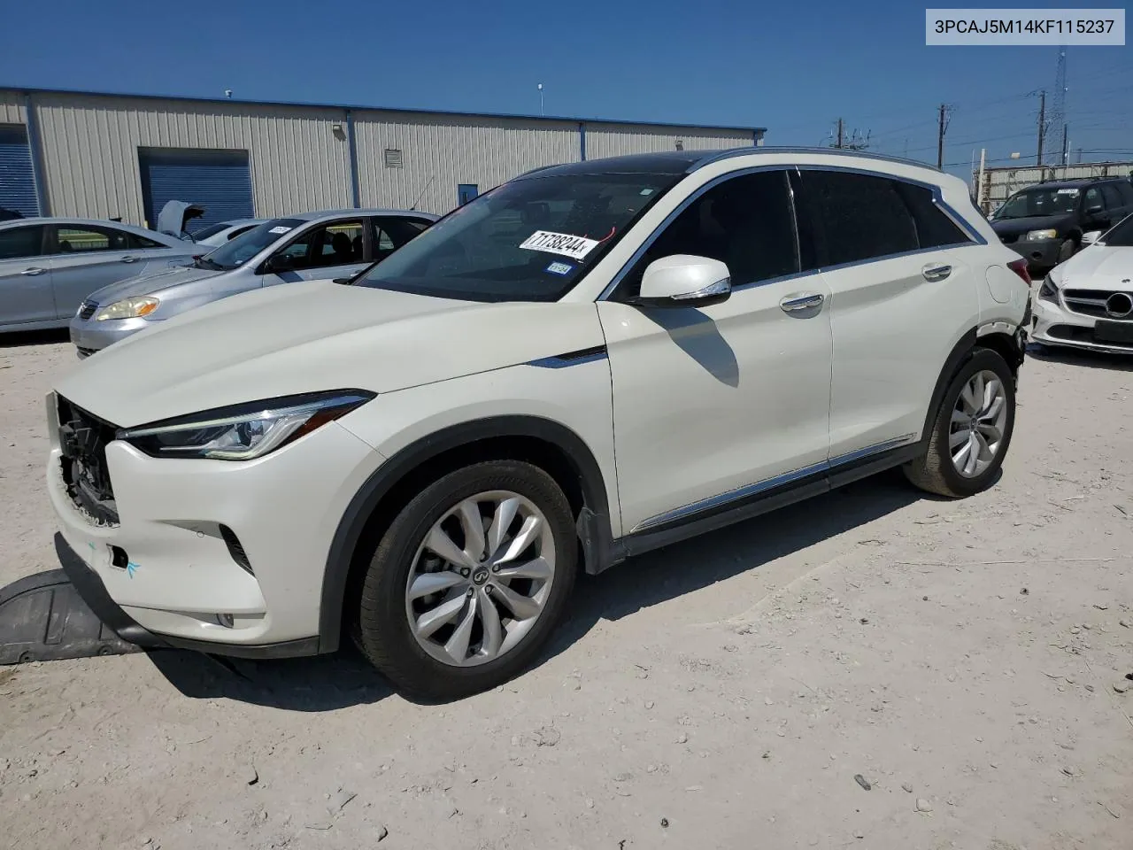 3PCAJ5M14KF115237 2019 Infiniti Qx50 Essential