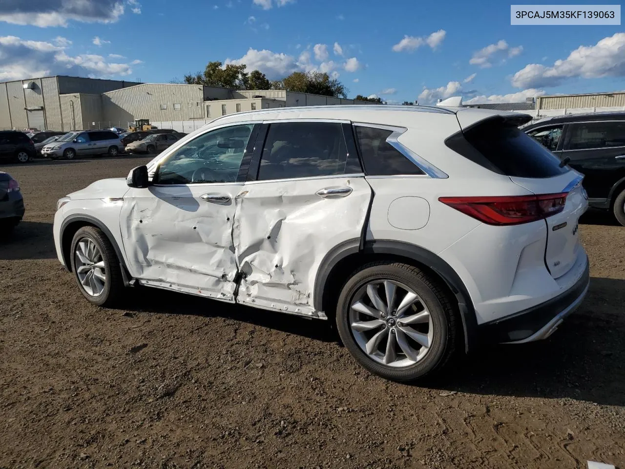 3PCAJ5M35KF139063 2019 Infiniti Qx50 Essential