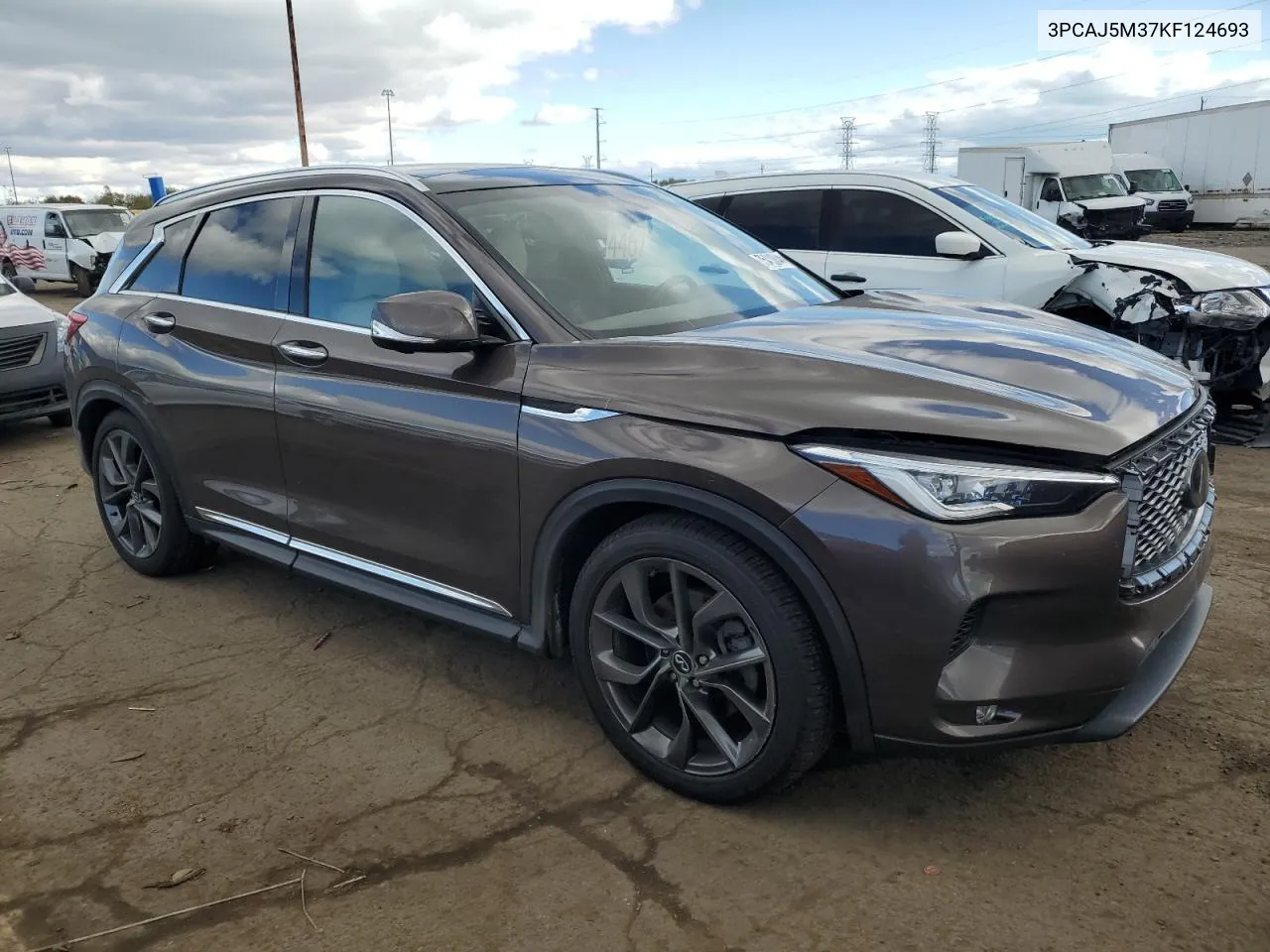 2019 Infiniti Qx50 Essential VIN: 3PCAJ5M37KF124693 Lot: 75410844