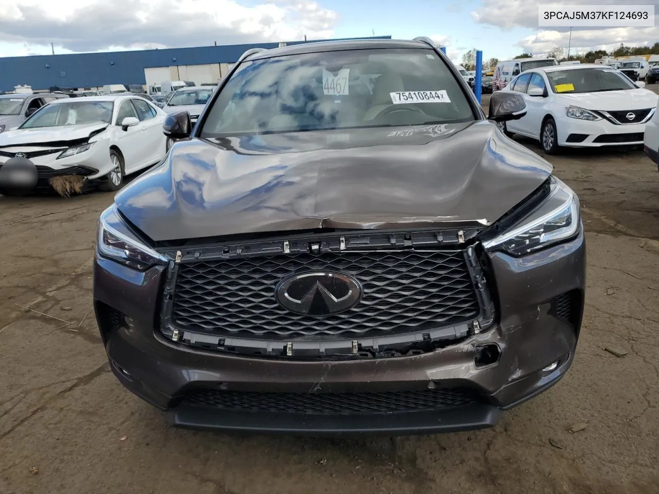 2019 Infiniti Qx50 Essential VIN: 3PCAJ5M37KF124693 Lot: 75410844