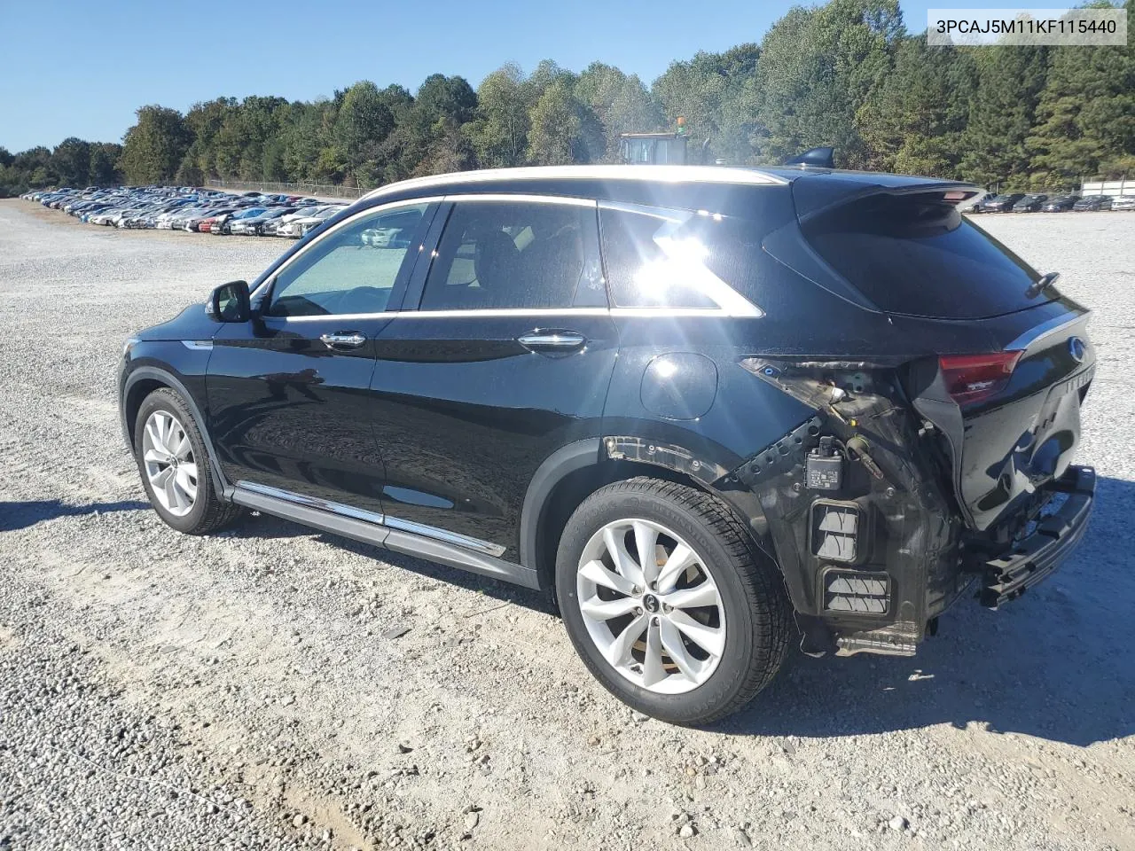 3PCAJ5M11KF115440 2019 Infiniti Qx50 Essential