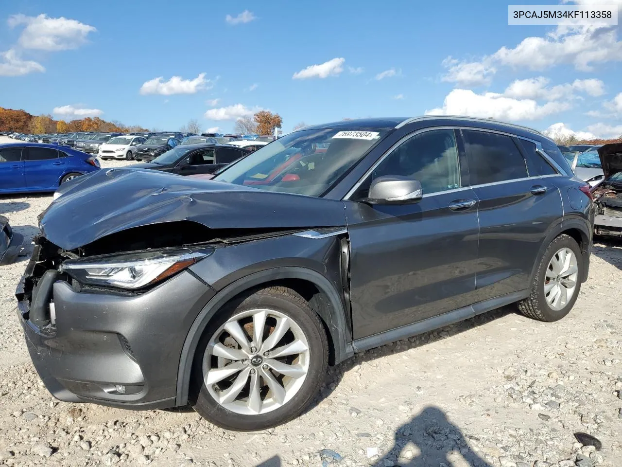 2019 Infiniti Qx50 Essential VIN: 3PCAJ5M34KF113358 Lot: 76973504