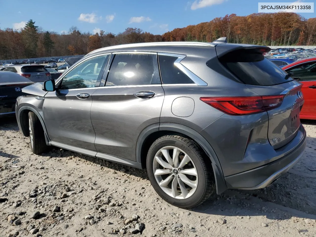 2019 Infiniti Qx50 Essential VIN: 3PCAJ5M34KF113358 Lot: 76973504