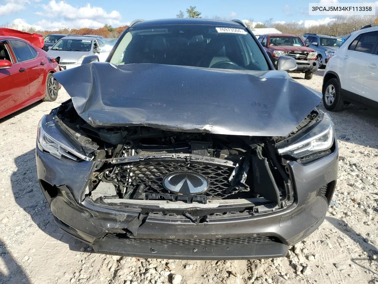 3PCAJ5M34KF113358 2019 Infiniti Qx50 Essential