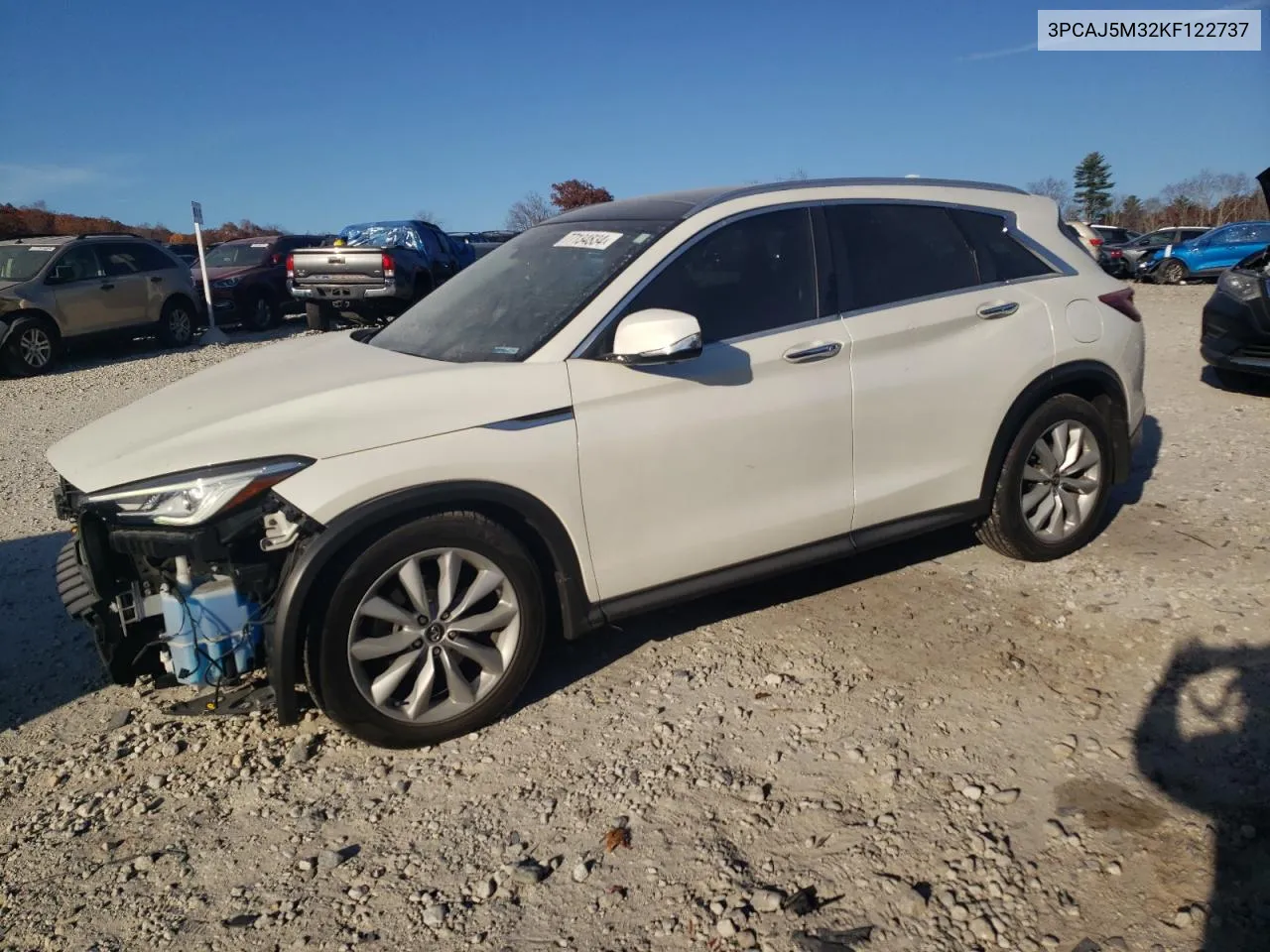 2019 Infiniti Qx50 Essential VIN: 3PCAJ5M32KF122737 Lot: 77134834