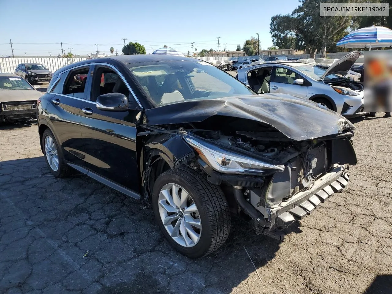 2019 Infiniti Qx50 Essential VIN: 3PCAJ5M19KF119042 Lot: 78193584