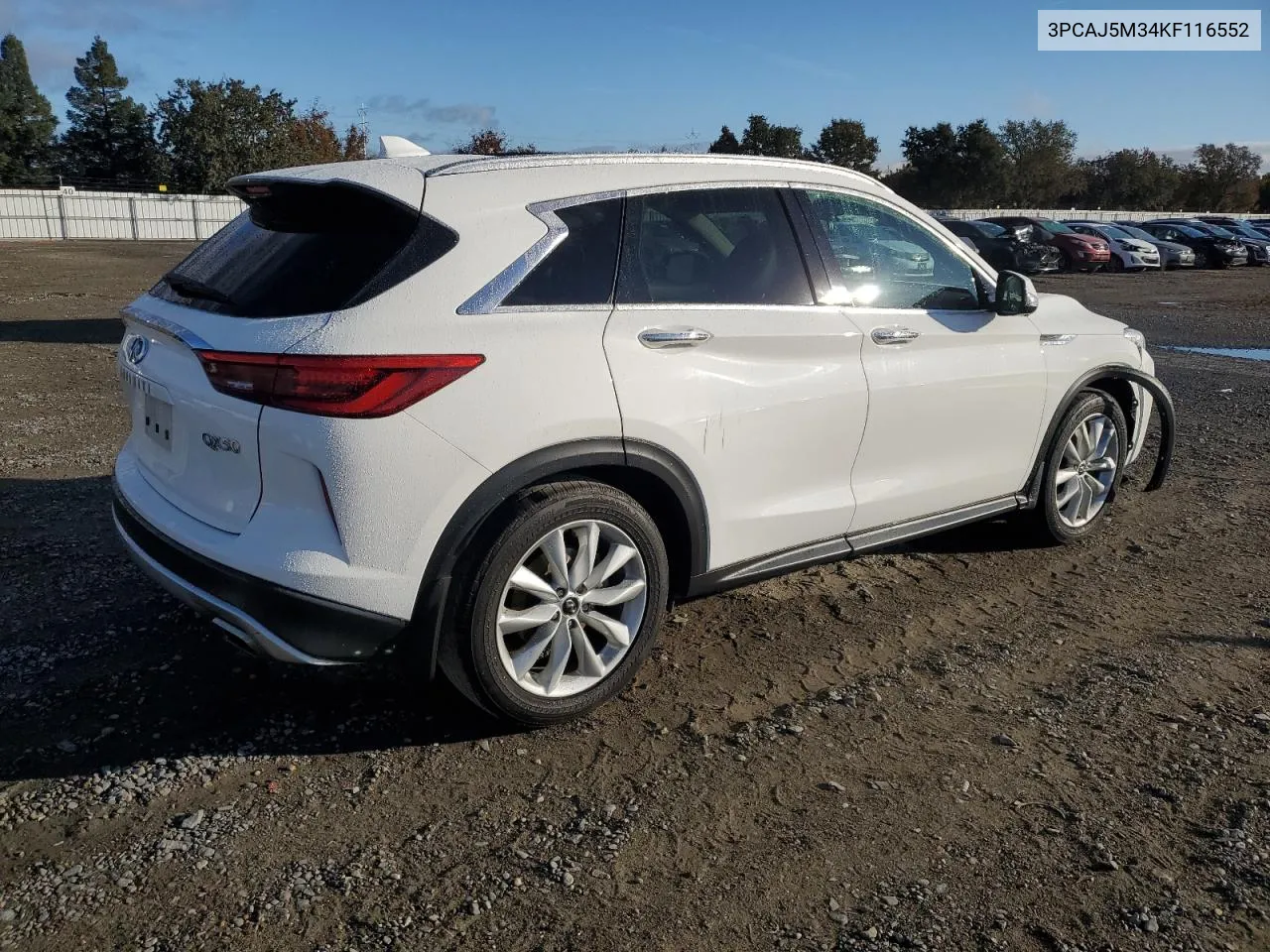 2019 Infiniti Qx50 Essential VIN: 3PCAJ5M34KF116552 Lot: 78533254