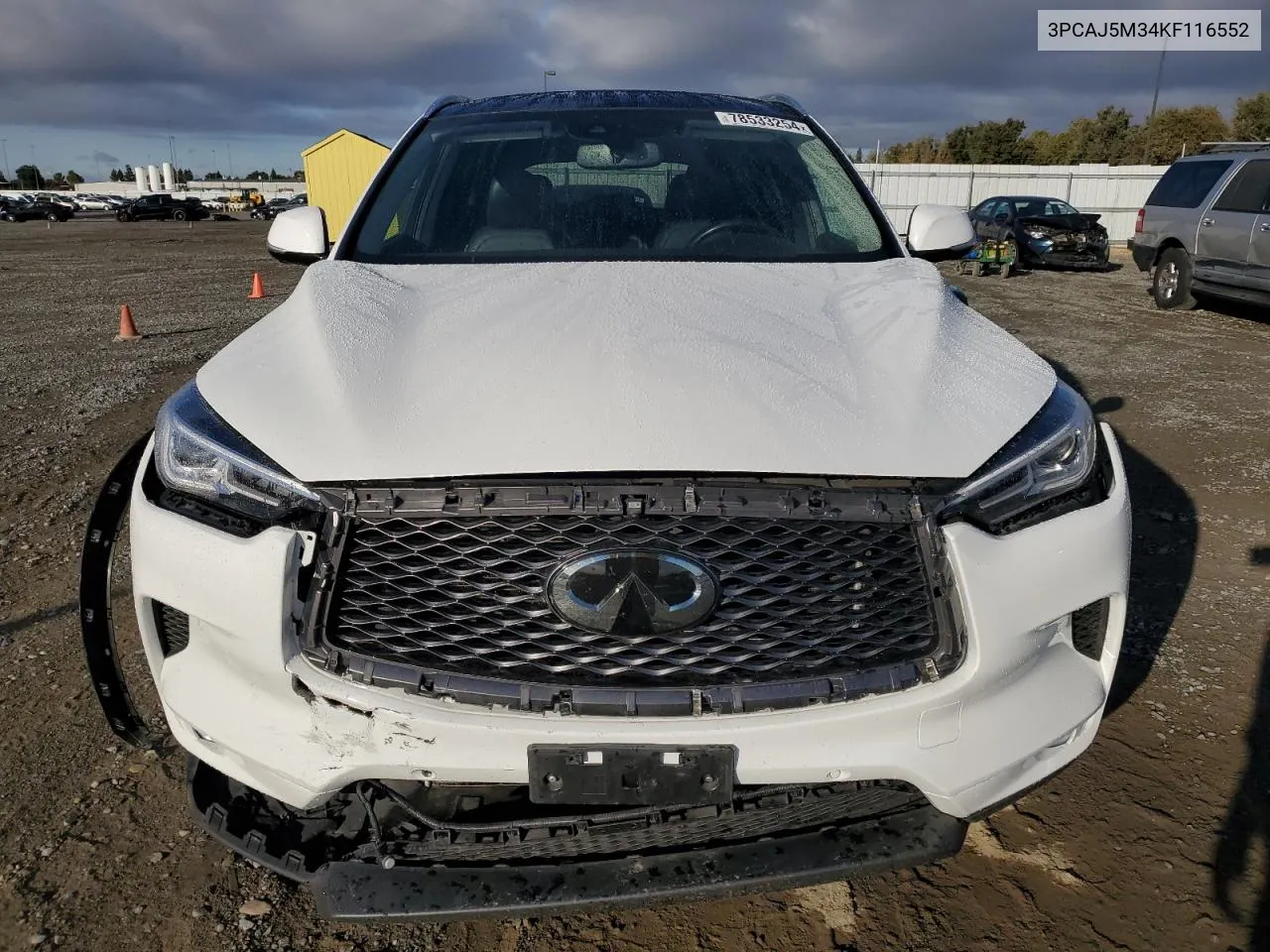 2019 Infiniti Qx50 Essential VIN: 3PCAJ5M34KF116552 Lot: 78533254