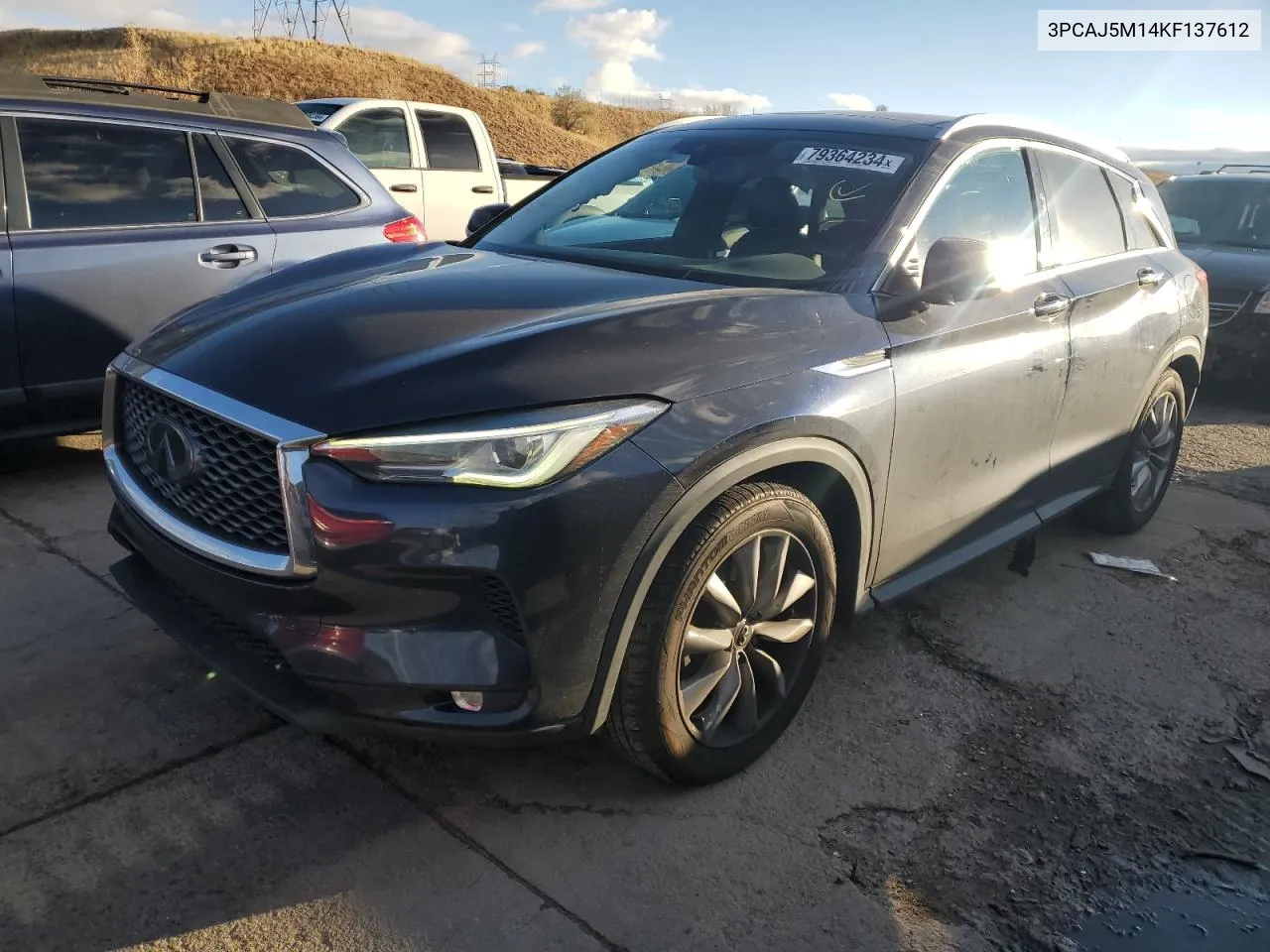 2019 Infiniti Qx50 Essential VIN: 3PCAJ5M14KF137612 Lot: 79364234