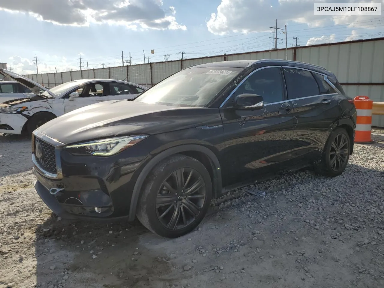 2020 Infiniti Qx50 Pure VIN: 3PCAJ5M10LF108867 Lot: 60532404