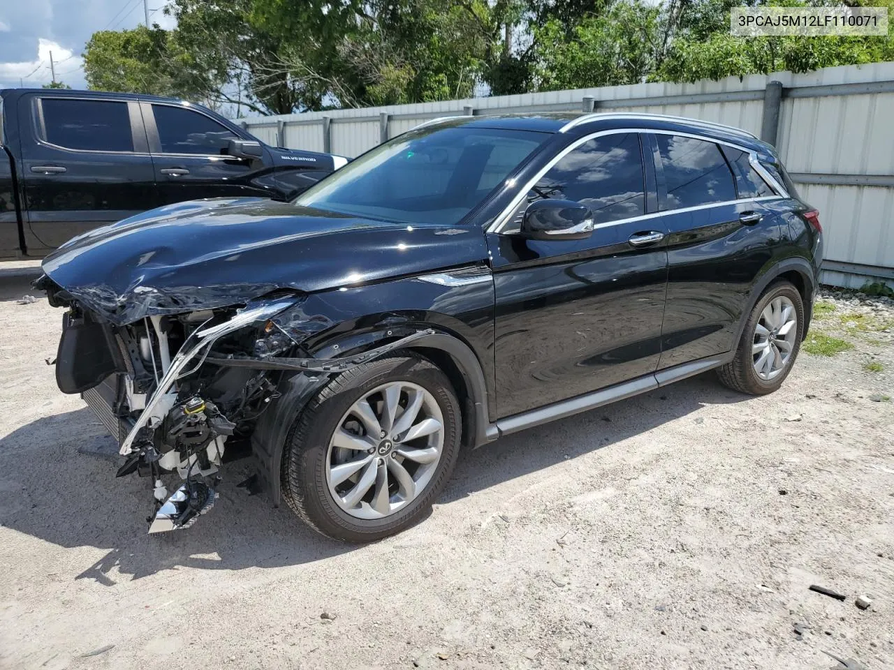 2020 Infiniti Qx50 Luxe VIN: 3PCAJ5M12LF110071 Lot: 40908802