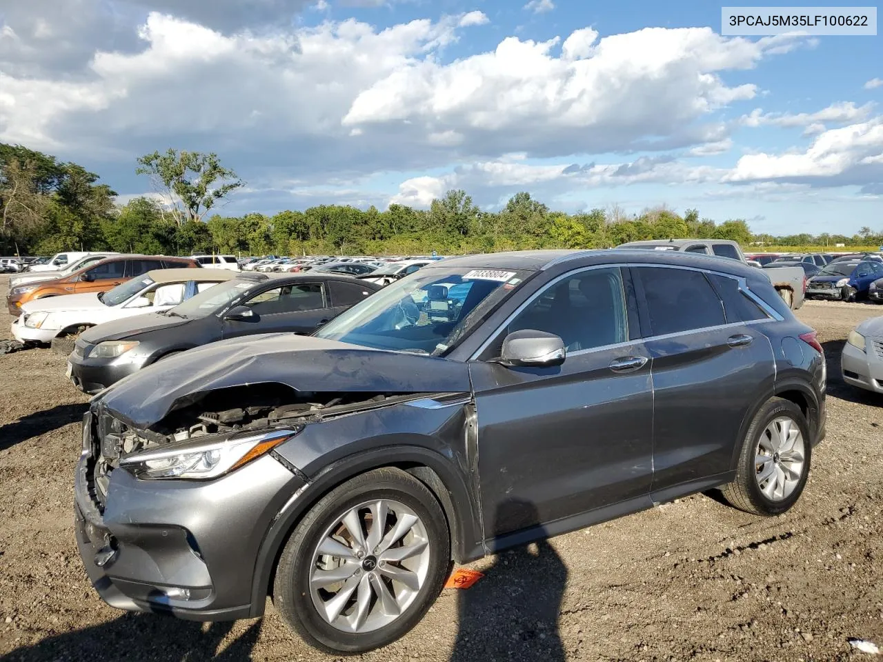 2020 Infiniti Qx50 Pure VIN: 3PCAJ5M35LF100622 Lot: 70338804