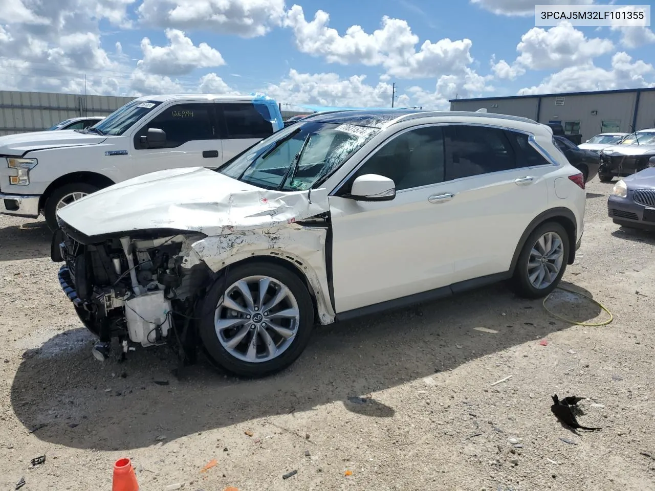 2020 Infiniti Qx50 Pure VIN: 3PCAJ5M32LF101355 Lot: 70631574