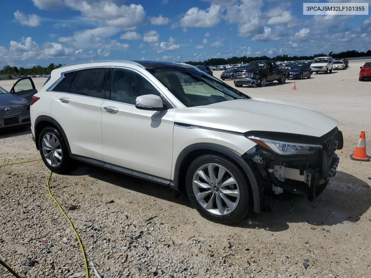 2020 Infiniti Qx50 Pure VIN: 3PCAJ5M32LF101355 Lot: 70631574