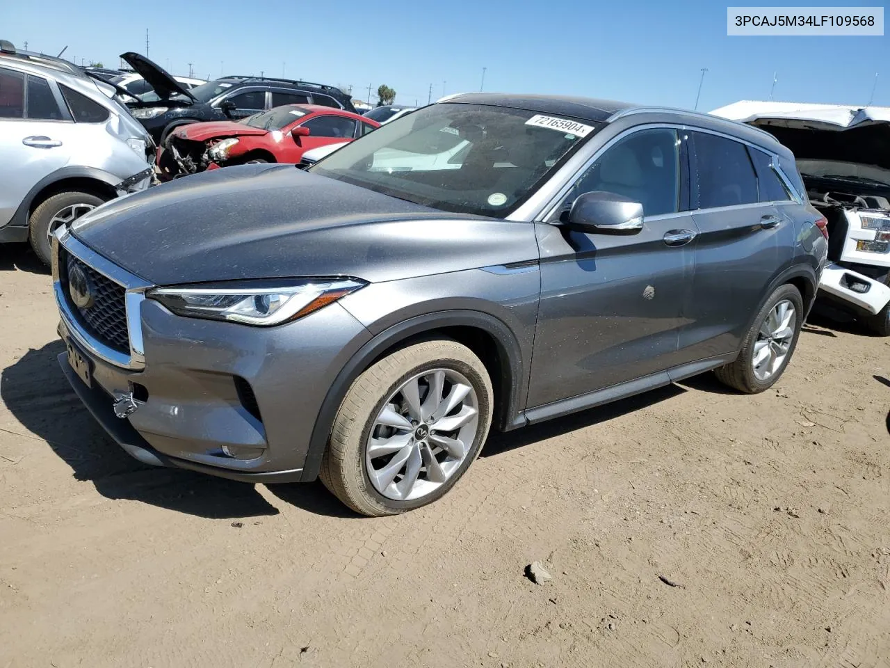 2020 Infiniti Qx50 Pure VIN: 3PCAJ5M34LF109568 Lot: 72165904