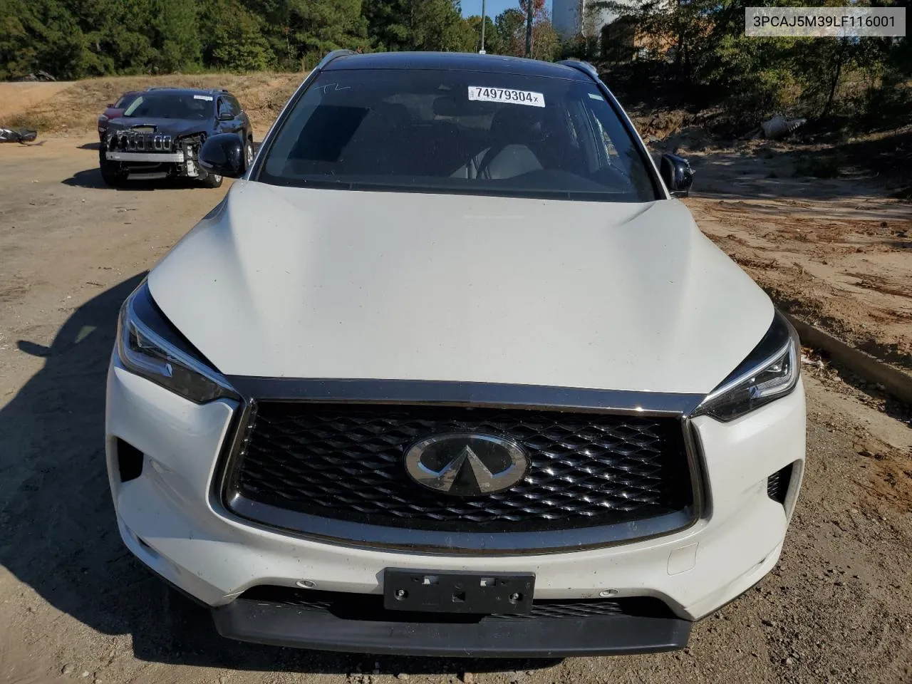 2020 Infiniti Qx50 Pure VIN: 3PCAJ5M39LF116001 Lot: 74979304