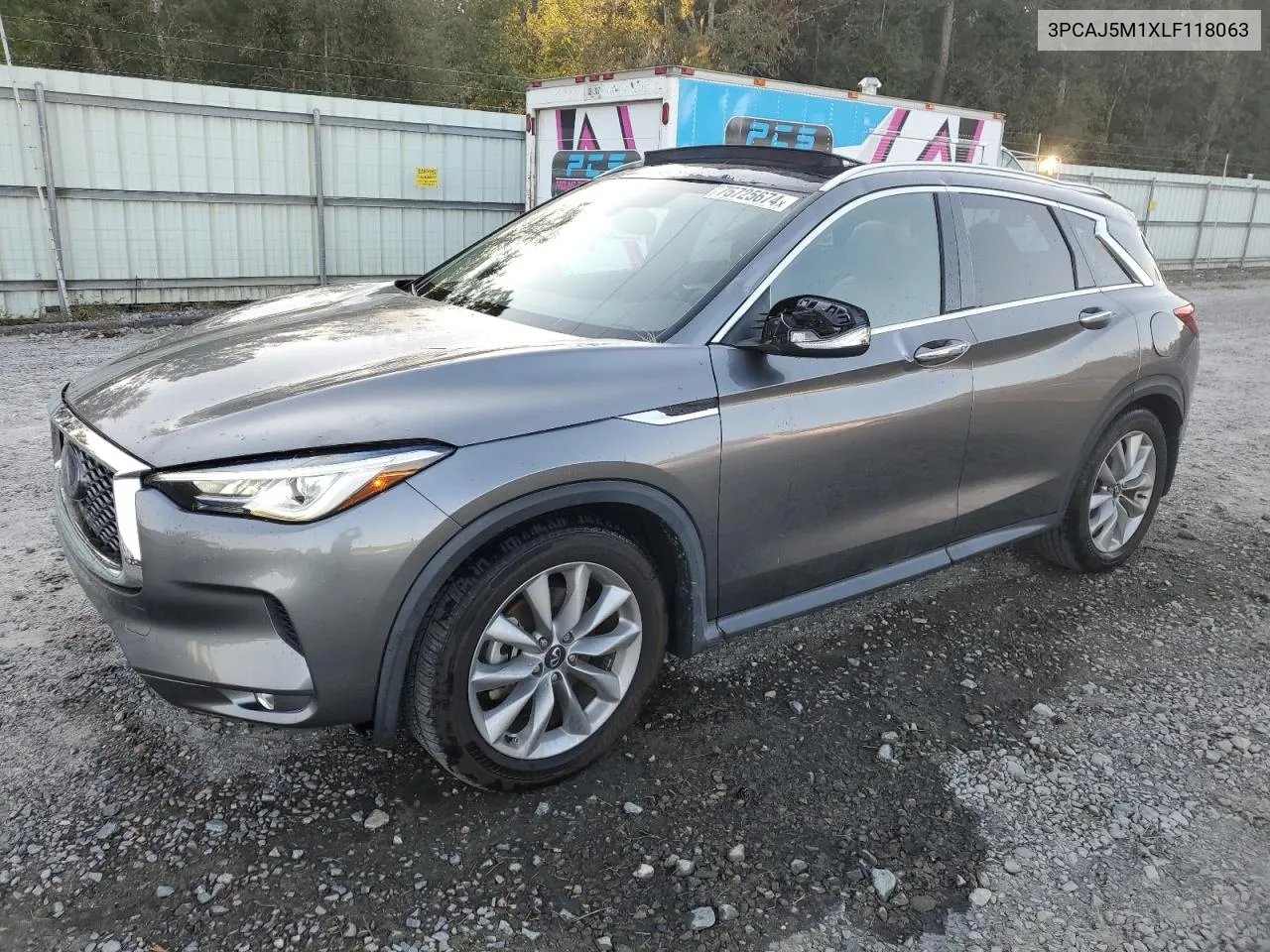 2020 Infiniti Qx50 Pure VIN: 3PCAJ5M1XLF118063 Lot: 75725674