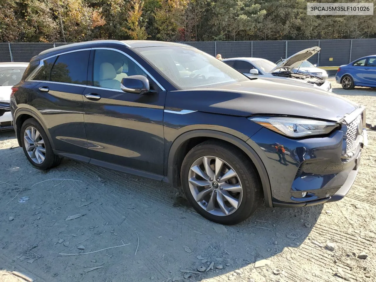 2020 Infiniti Qx50 Pure VIN: 3PCAJ5M35LF101026 Lot: 76519864