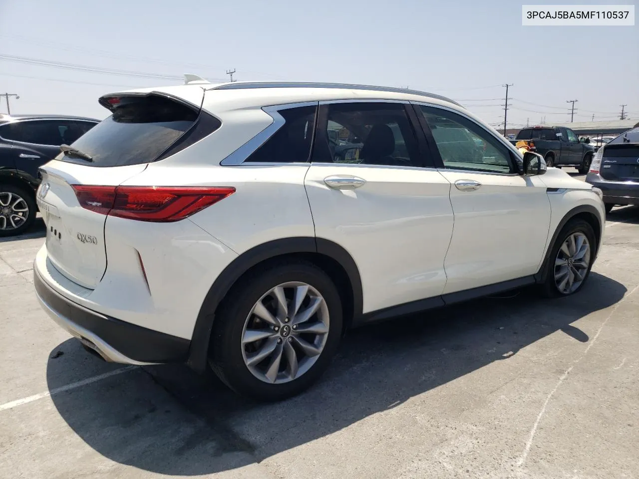 2021 Infiniti Qx50 Luxe VIN: 3PCAJ5BA5MF110537 Lot: 57083734