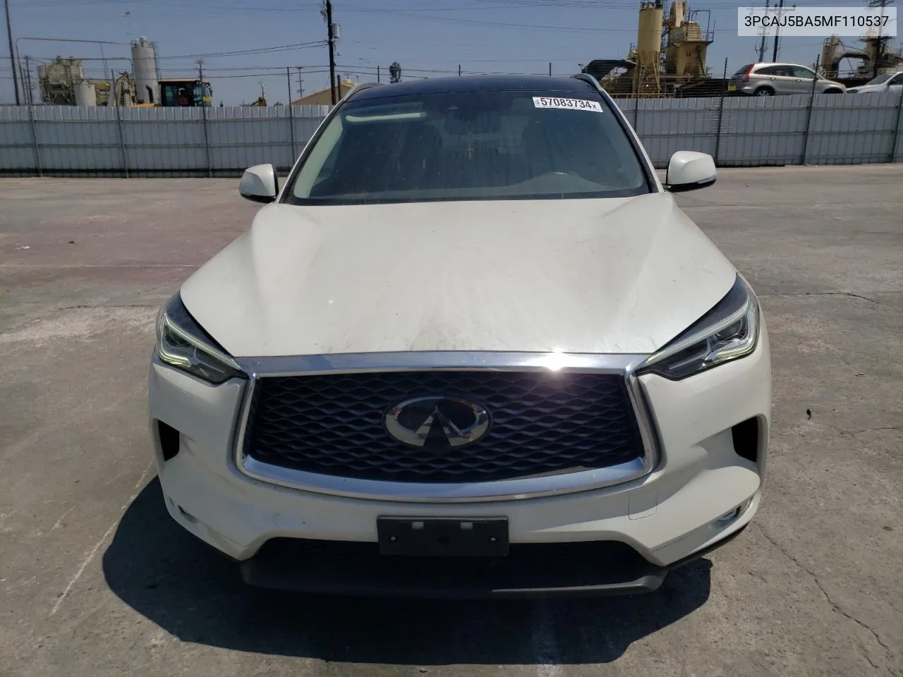 2021 Infiniti Qx50 Luxe VIN: 3PCAJ5BA5MF110537 Lot: 57083734