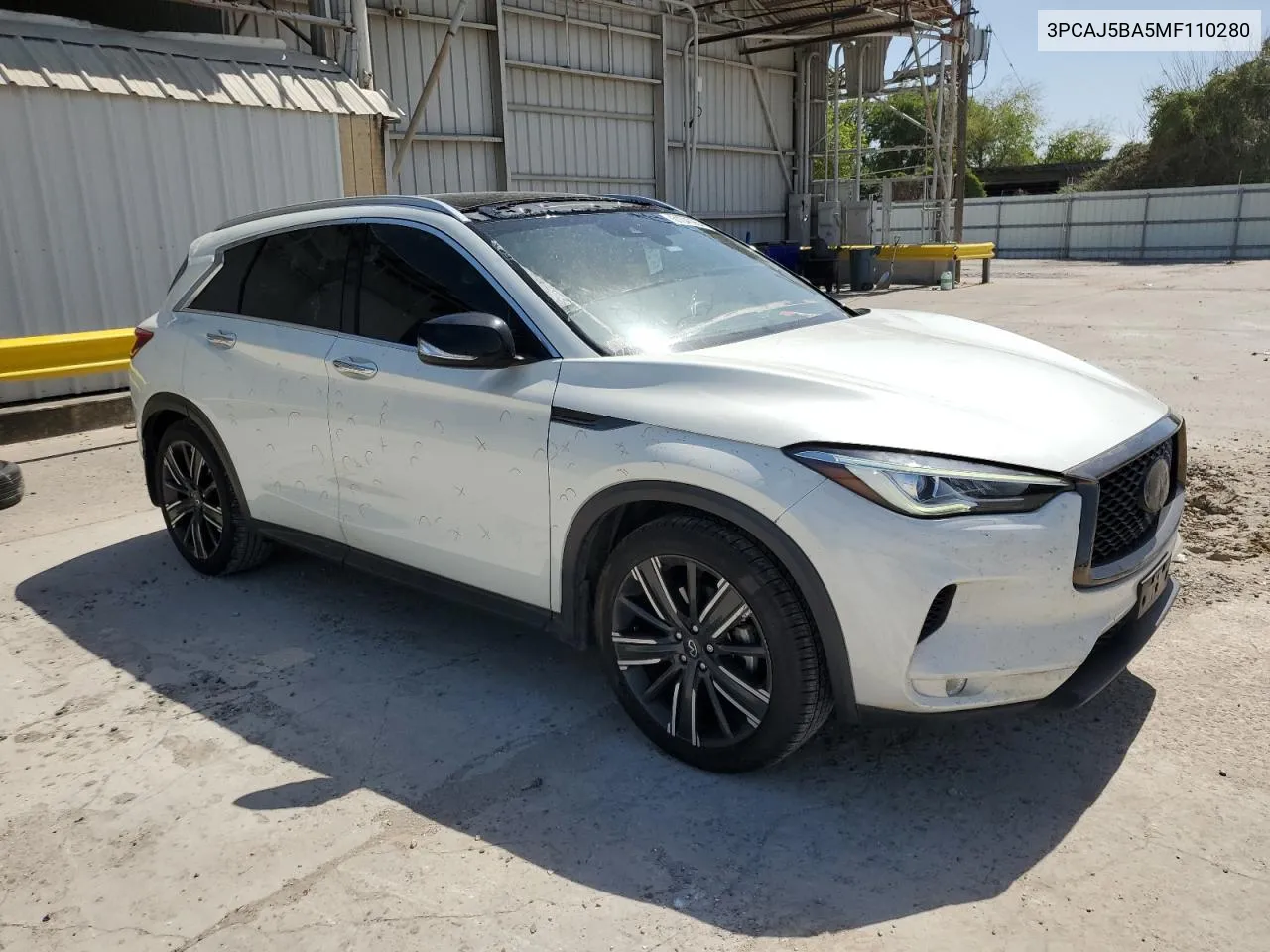 2021 Infiniti Qx50 Luxe VIN: 3PCAJ5BA5MF110280 Lot: 61340954