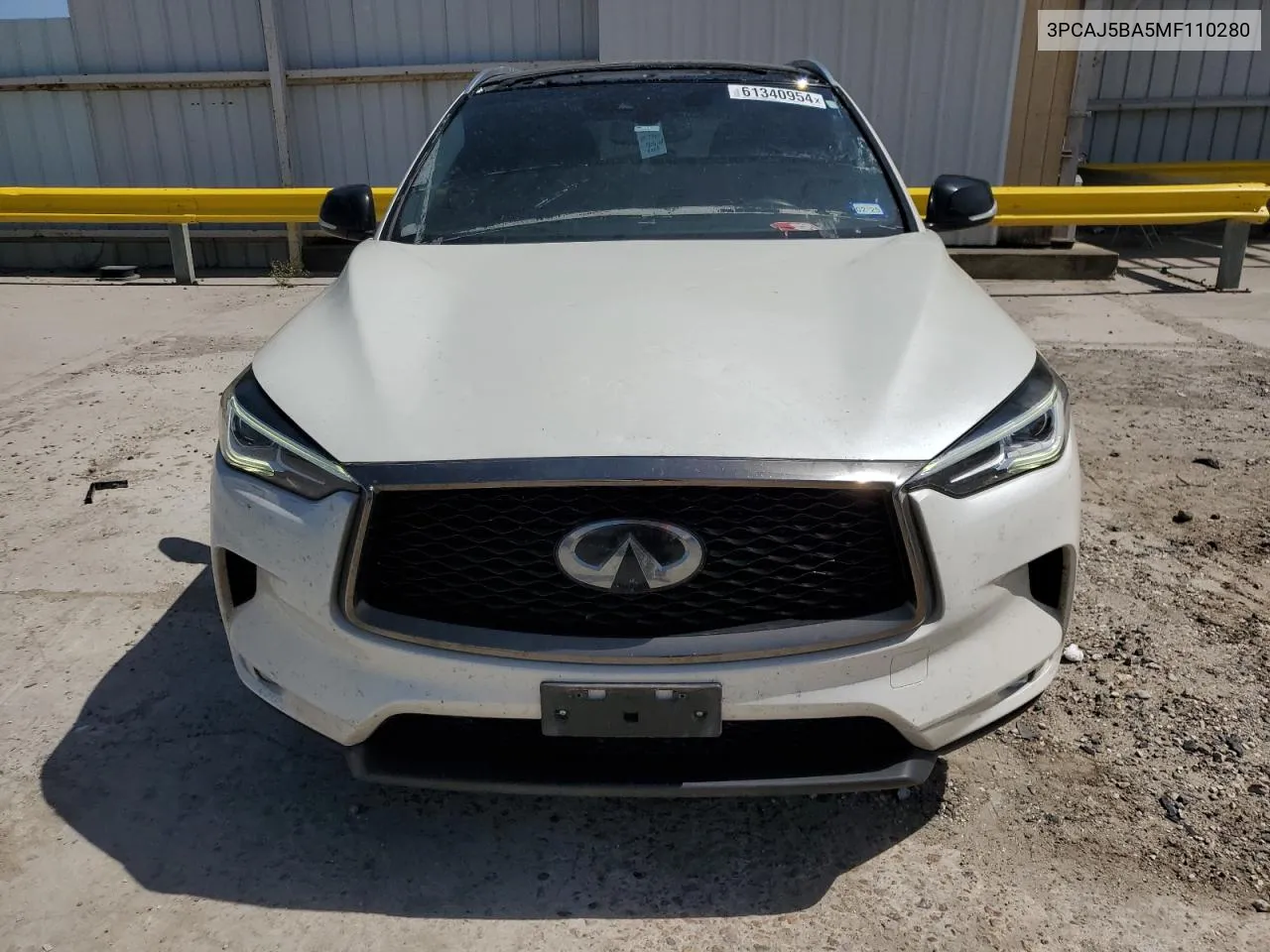 2021 Infiniti Qx50 Luxe VIN: 3PCAJ5BA5MF110280 Lot: 61340954