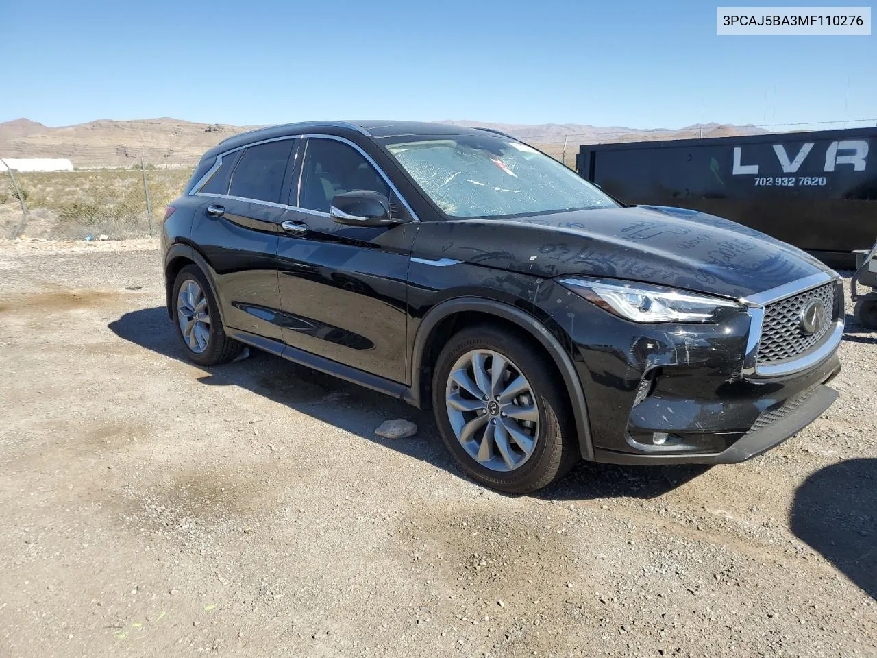 2021 Infiniti Qx50 Luxe VIN: 3PCAJ5BA3MF110276 Lot: 61754824