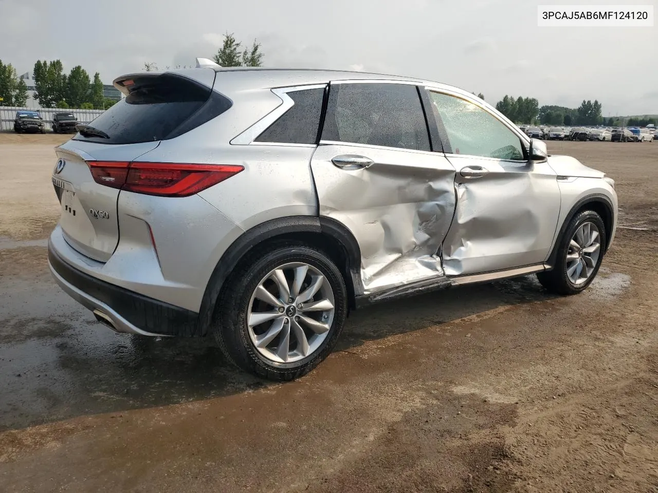 2021 Infiniti Qx50 Pure VIN: 3PCAJ5AB6MF124120 Lot: 62116164