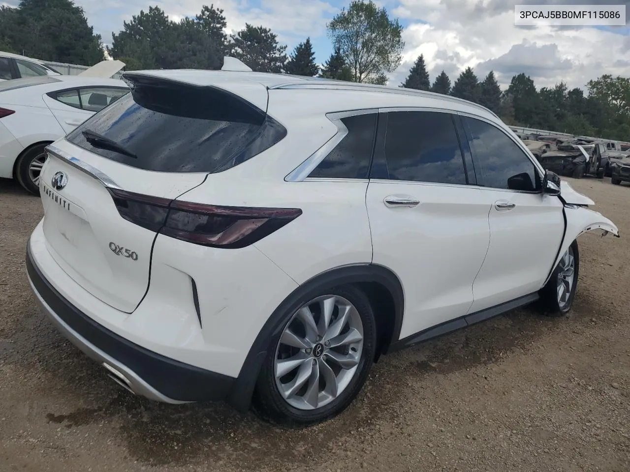 3PCAJ5BB0MF115086 2021 Infiniti Qx50 Luxe