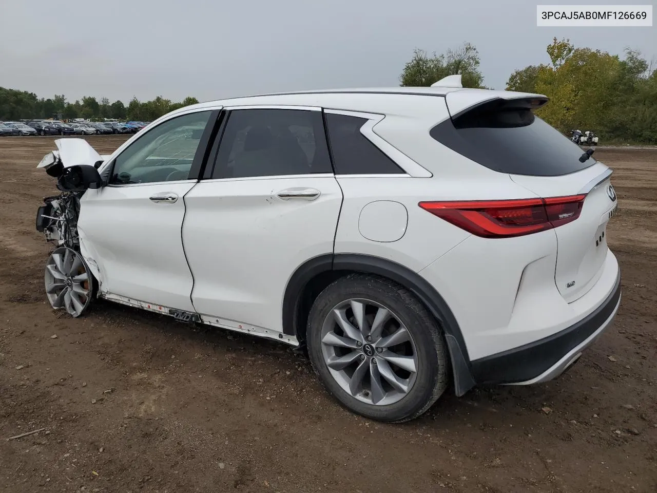 2021 Infiniti Qx50 Pure VIN: 3PCAJ5AB0MF126669 Lot: 73500384