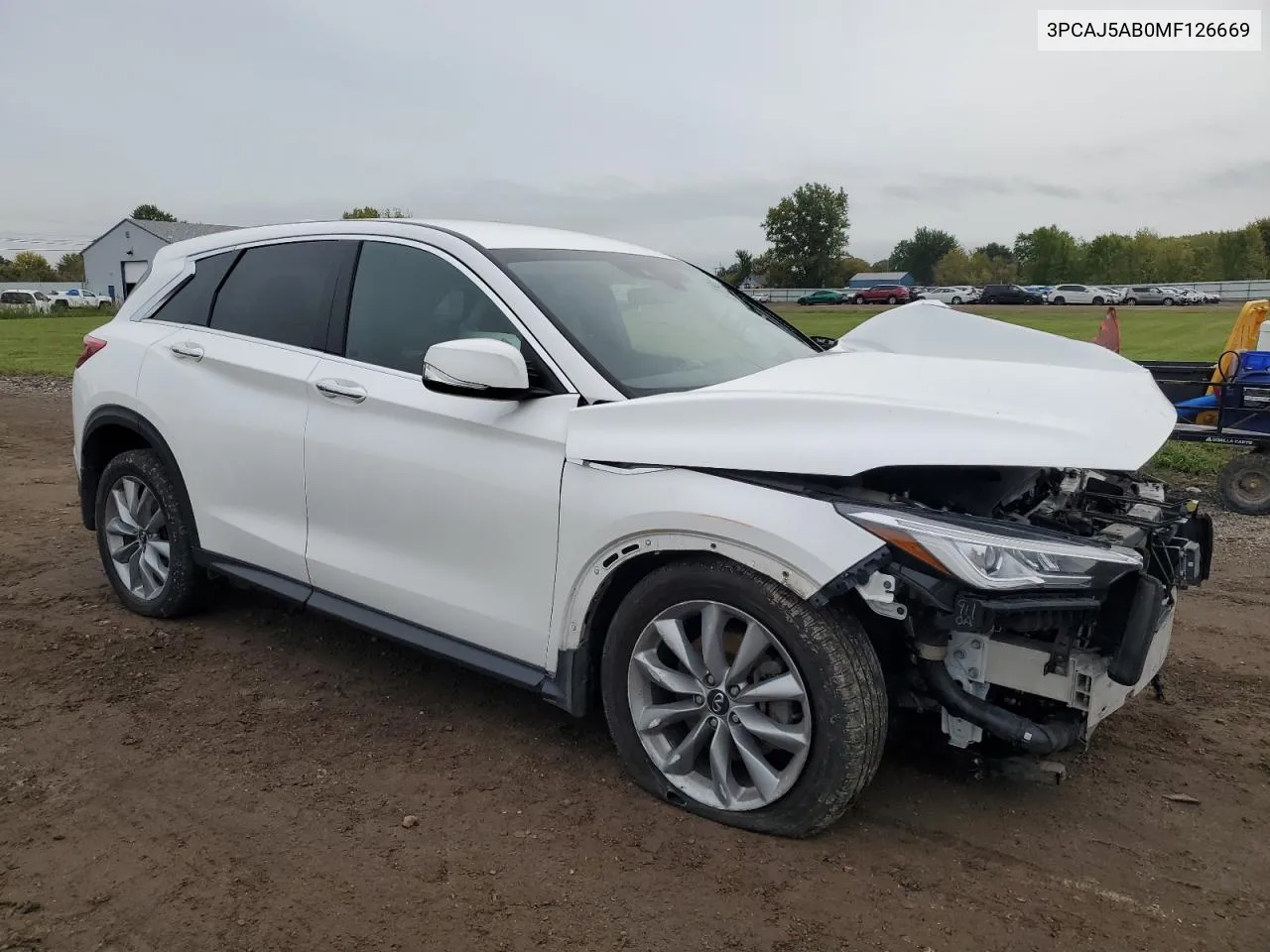 2021 Infiniti Qx50 Pure VIN: 3PCAJ5AB0MF126669 Lot: 73500384