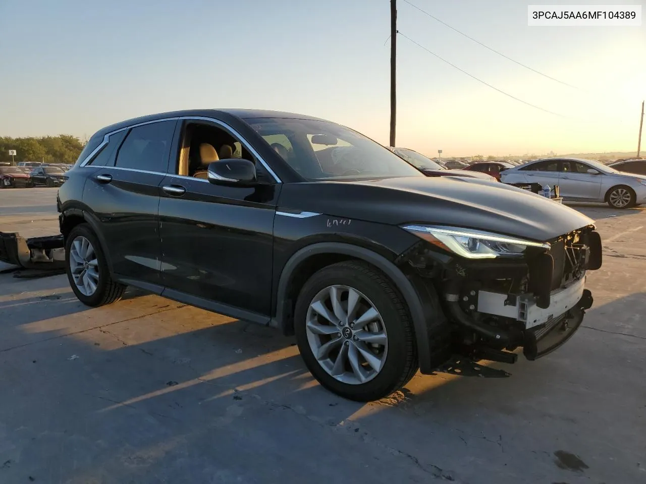 2021 Infiniti Qx50 Pure VIN: 3PCAJ5AA6MF104389 Lot: 73600194