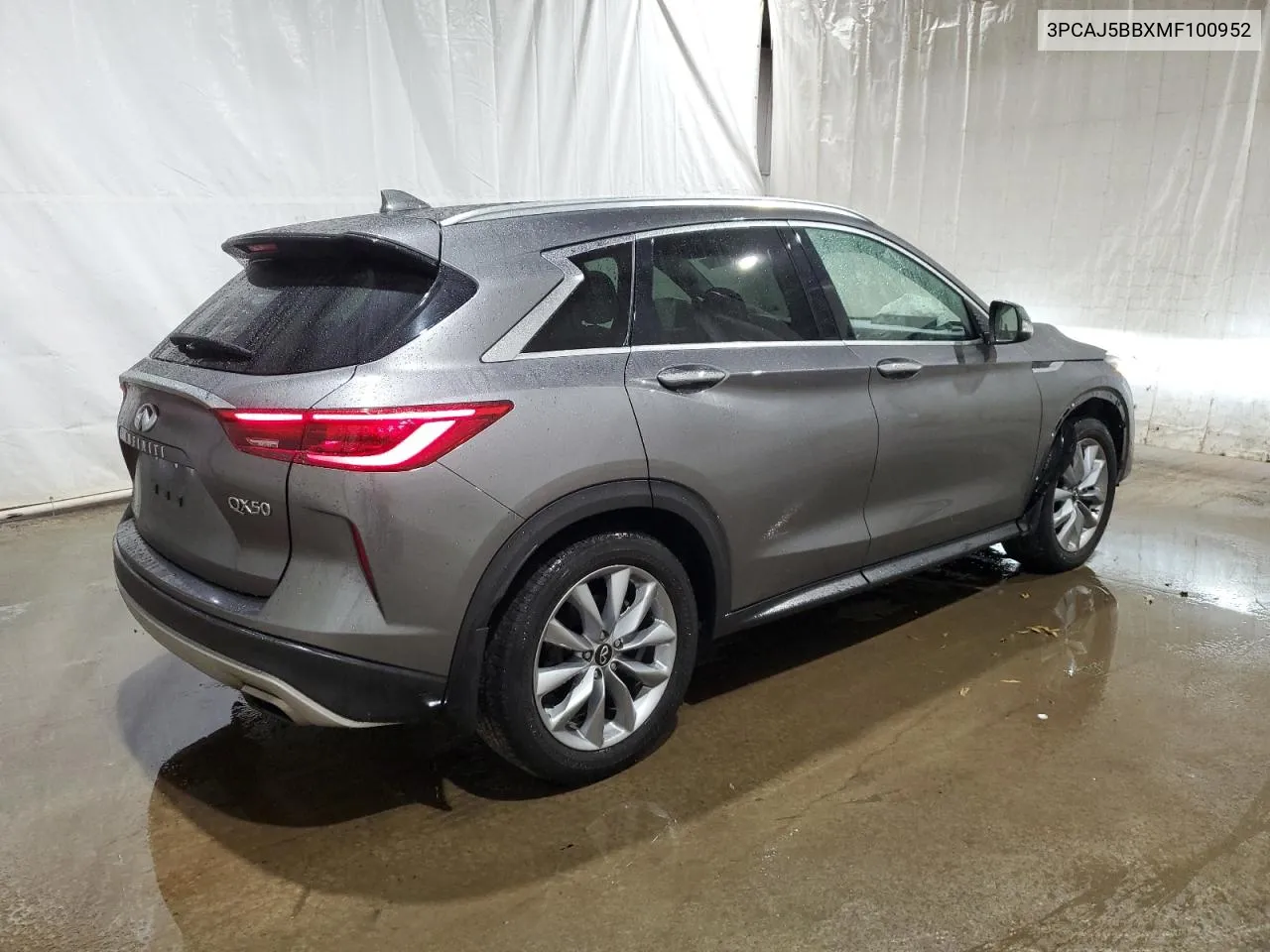 2021 Infiniti Qx50 Luxe VIN: 3PCAJ5BBXMF100952 Lot: 74452194