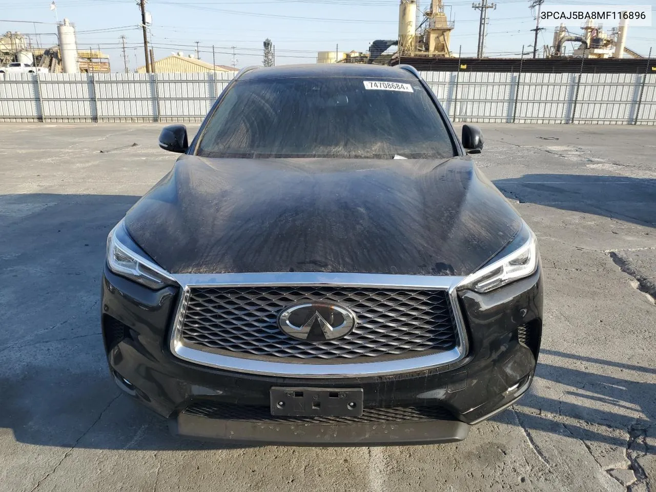 2021 Infiniti Qx50 Luxe VIN: 3PCAJ5BA8MF116896 Lot: 74708684