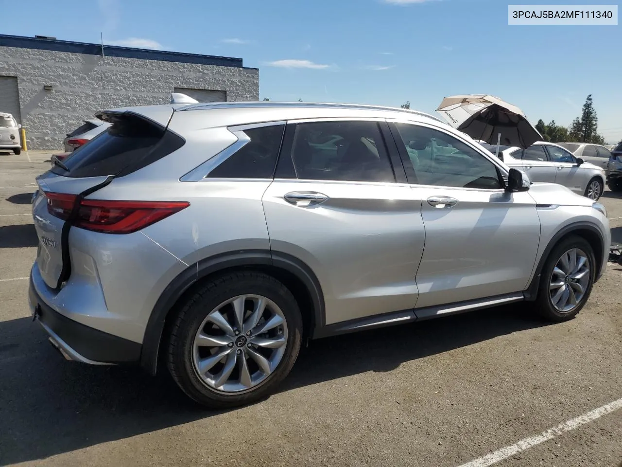 2021 Infiniti Qx50 Luxe VIN: 3PCAJ5BA2MF111340 Lot: 75963524