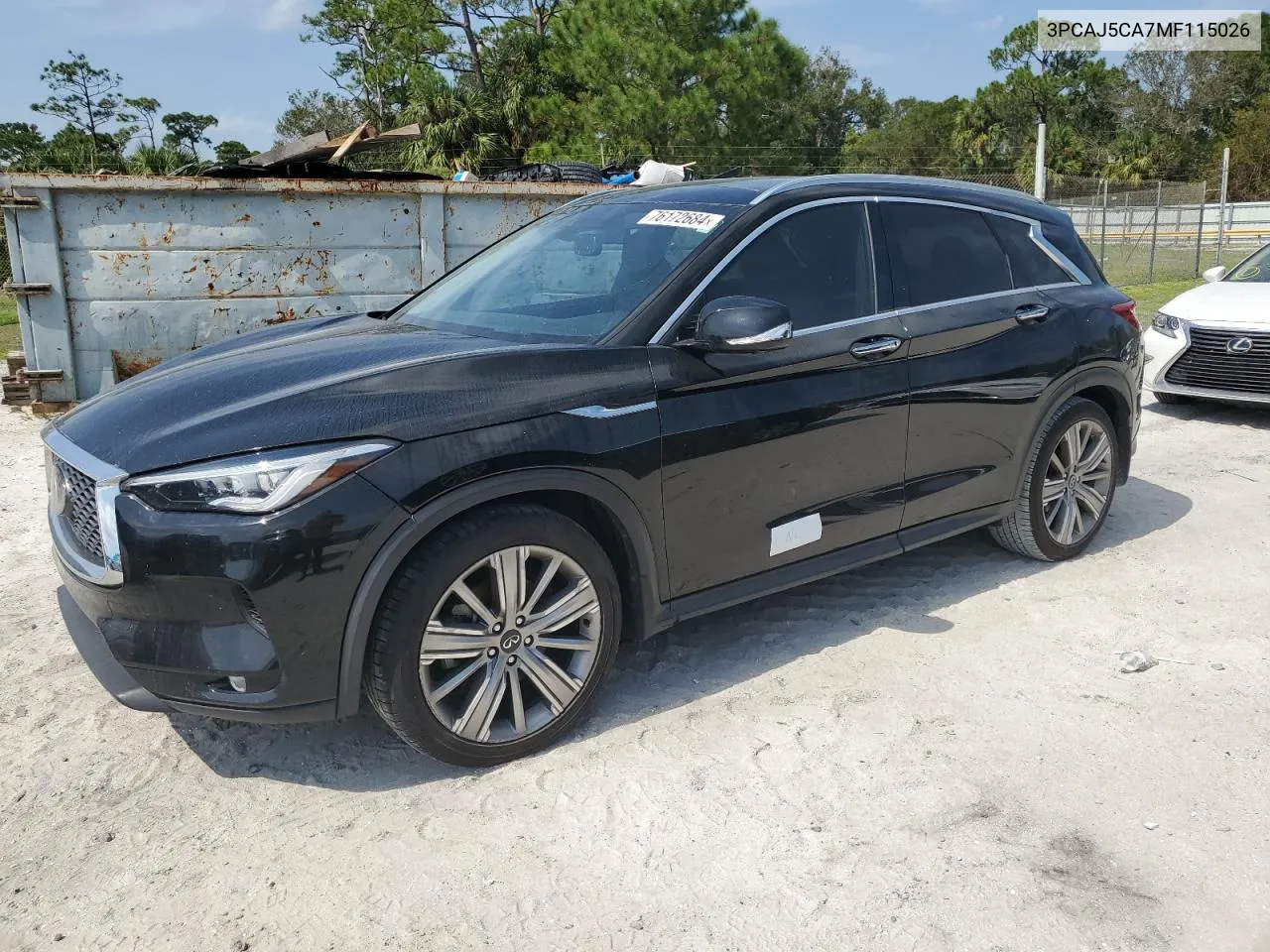 3PCAJ5CA7MF115026 2021 Infiniti Qx50 Essential