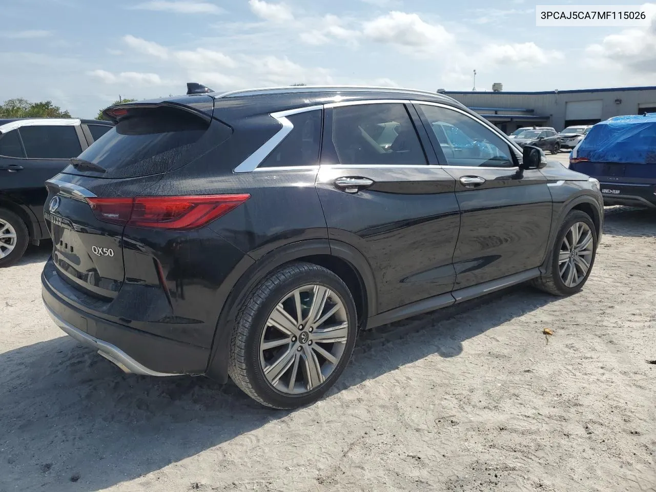 2021 Infiniti Qx50 Essential VIN: 3PCAJ5CA7MF115026 Lot: 76172684