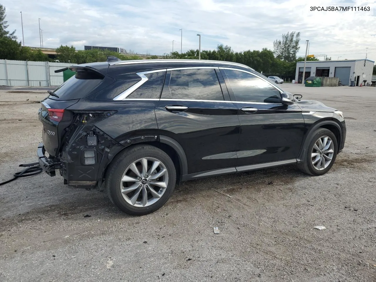 2021 Infiniti Qx50 Luxe VIN: 3PCAJ5BA7MF111463 Lot: 76277364