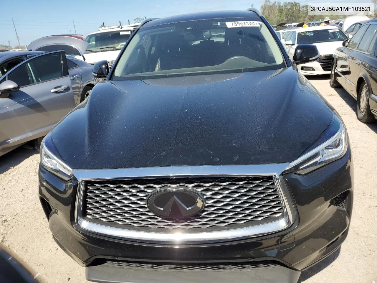 2021 Infiniti Qx50 Essential VIN: 3PCAJ5CA1MF103521 Lot: 76553184